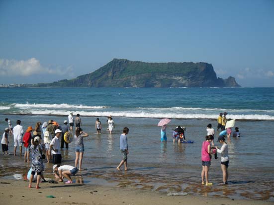 일출봉 해수욕