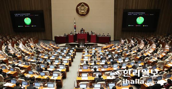 국회 본회의장 전경.