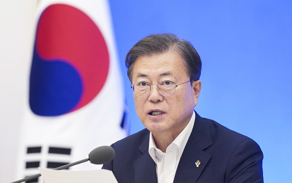 문재인 대통령.