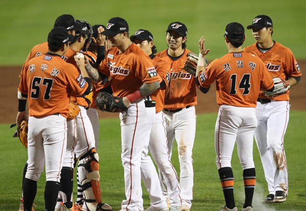 한화 이글스 선수단.