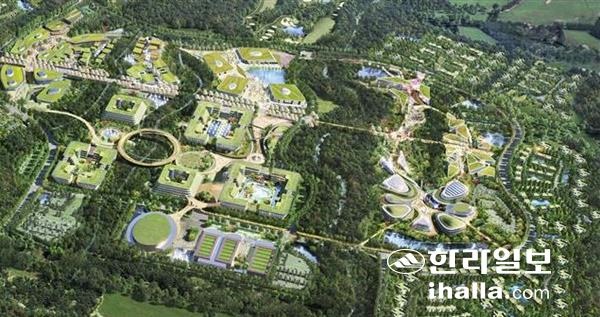 예전 오라관광단지 조감도.