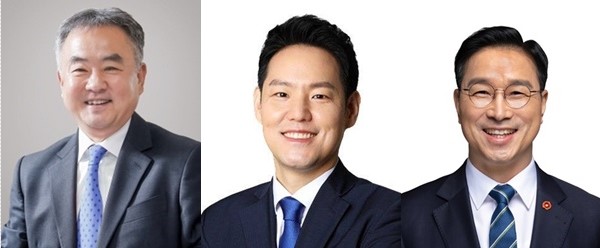 왼쪽부터 송재호 김한규 위성곤 국회의원.
