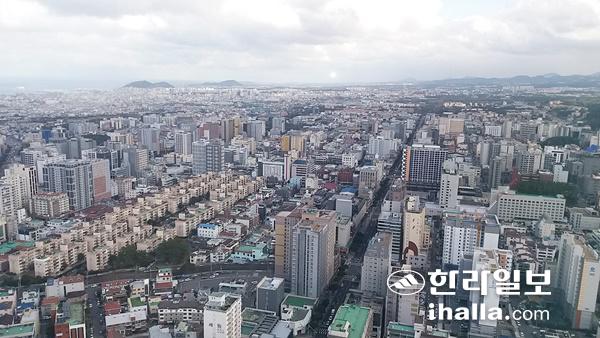 제주시 신시가지 전경.