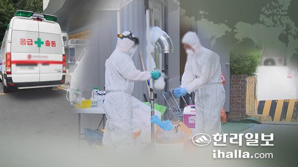 코로나19 검체 채취. 한라일보DB